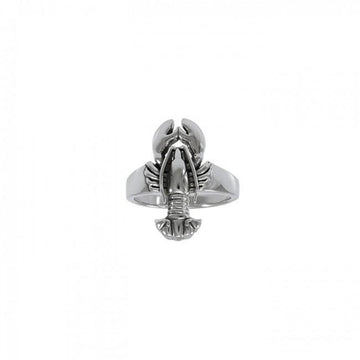 Lobster Sterling Silver Ring TRI1400 - Jewelry